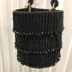 ZARA PREM QUALITY Beaded Bag, S, NWT